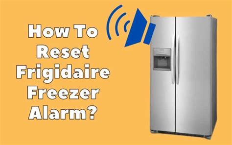 frigidaire alarm reset button|reset frigidaire gallery refrigerator.